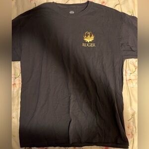 Ruger Shirt Adult Size XL Short Sleeve Graphic Double Sided Tee Mens
